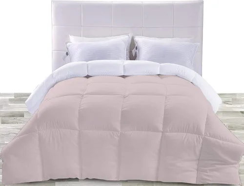Vista 22 de BedDecor Edredón reversible de microfibra de alta calidad de 400 GSM, relleno de microfibra de 15.16 oz/m², 600 hilos, 100% algodón egipcio sólido