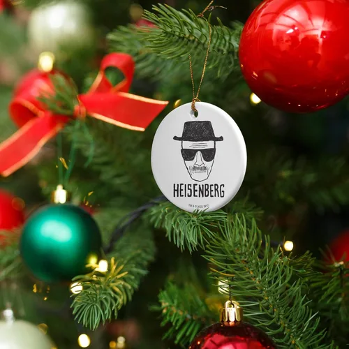 Vista 6 de Breaking Bad Classic Heisenberg - Adorno para árbol de Navidad (porcelana, 2.8 in)