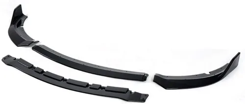 Vista 10 de CHEDA Combinación de parachoques delantero, protector divisor de labio, compatible con Dodge Charger 2015-2020 SRT solo estilo V2, negro brillante