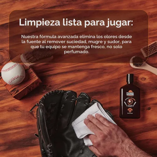 Vista 3 de SARNA BASEBALL Glove & Leather Cleaner and Conditioner, 8 Oz
