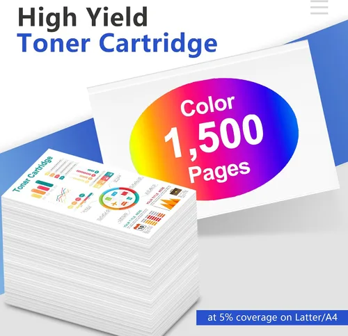 Vista 3 de MOLI - Paquete de 1 cartucho de tóner amarillo CLT-Y404S Y404S compatible para Samsung CLT-Y404S 404S Toner para Xpress C430W C430 C43x C480FW