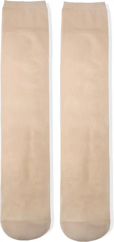 Vista 2 de Jsimmotd 6 pares de medias largas transparentes hasta la rodilla para mujer
