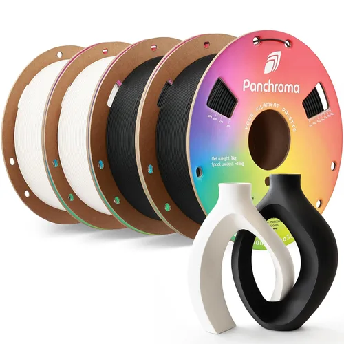 Vista 26 de Polymaker Panchroma - Filamento PLA mate de 0.07 in, 2.2 lbs, madera de Madera mate de doble degradado