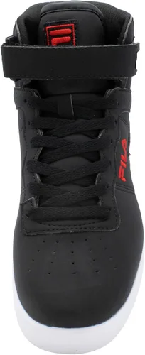Vista 4 de Fila Tenis deportivos para hombre para uso diario, atléticos, casuales, de caña alta, con cordones Negro/Rojo/Blanco