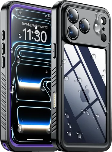 Vista 41 de SPIDERCASE Funda impermeable para iPhone 12 Pro Max, lente integrada y protector de pantalla, protección completa resistente, 12 pies, a prueba