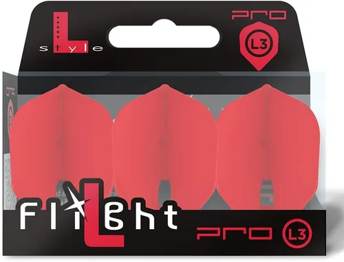 Vista 8 de L-style L3 Shape (Small Standard) PRO Molded Dart Flights – Champagne Ring Compatible – for Soft Tip & Steel Tip Darts