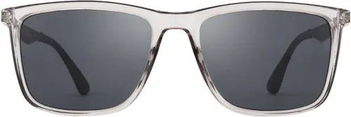 Vista 2 de ZENOTTIC Lentes de sol polarizados para hombre, cuadrados, ultraligeros, marco de fibra de carbono, protección UV400, gafas de sol clásicas