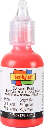 Vista 12 de Scribbles Pintura de tela 3D de 1 oz, color negro brillante