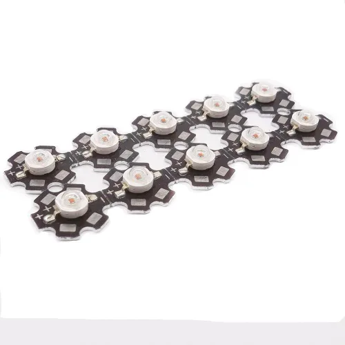 Vista 7 de 10 piezas de alta potencia Led chip 3W SMD COB COB componentes diodo en 0.787 in PCB base (10pcs 3W blanco natural en PCB)