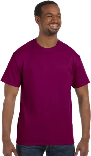 Vista 320 de Gildan Camiseta G500 para hombre Ceniza/baya