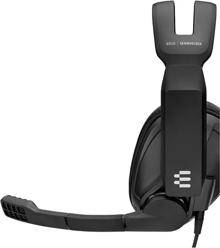 Vista 6 de EPOS I Sennheiser GSP 302 - Auriculares para juegos con micrófono de cancelación de ruido, abatibles para silenciar, cómodas almohadillas de espuma