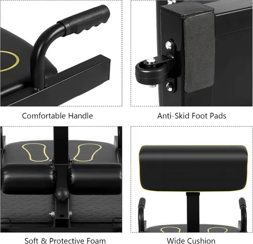 Vista 7 de Sissy - Máquina de sentadillas 8 en 1, máquina multifuncional para sentadillas, equipo de gimnasio en casa para entrenamiento de fuerza de piernas
