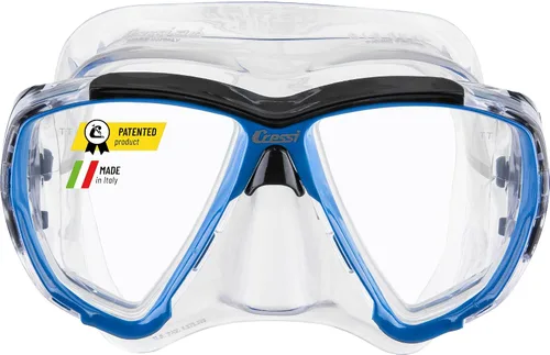 Vista 10 de Cressi Máscara de buceo para adultos con lente inclinada para buceo - Big Eyes: Made in Italy