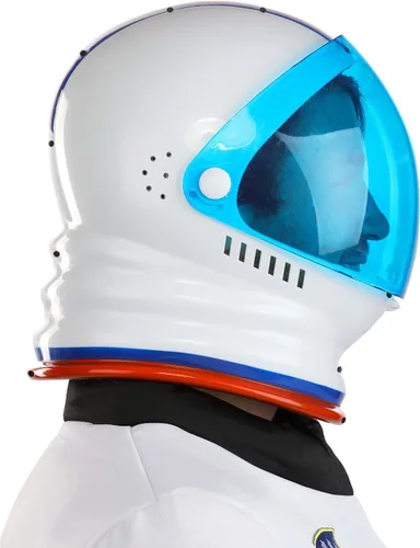 Vista 3 de Blue Astronaut Helmet Costume Accessory for Space Themed Costumes & Parties ? Space Explorer Plastic Helmet
