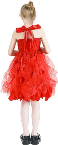 Vista 4 de Vestido tutú para niñas, vestido de tul con lentejuelas, vestido de princesa para niñas pequeñas, disfraz de fiesta de cumpleaños brillante