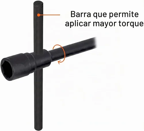 Vista 4 de Truper LLAR-33 Llaves de rueda para camiones, 33 mm x 3/4