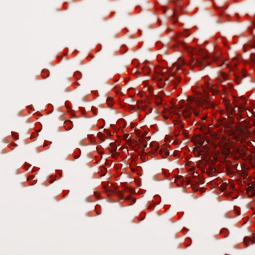 Vista 35 de 5000 cuentas de diamantes de imitación de cristal de diamante ultra mini de 0.044 pulgadas con parte trasera plana, cristales iridiscentes, brillo