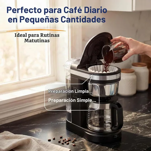 Vista 6 de Filtros de café para cesta de 4 tazas (100, blanco)