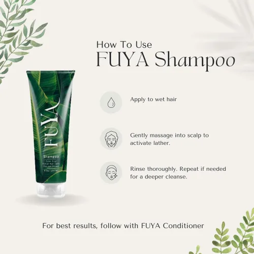 Vista 8 de FUYA Repair Essentials Champú aclarante limpieza profunda para raíces grasas y cuero cabelludo seco Fortalece el cabello dañado, restaura