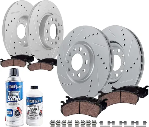 Vista 19 de Detroit Axle - Kit de freno trasero para Chevy GMC Silverado Sierra Suburban 1500 Yukon Tahoe Avalanche Cadillac Escalade Pinza de freno de disco