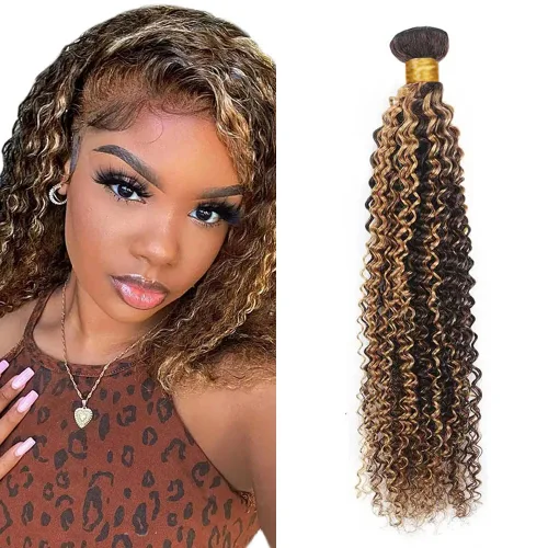 Vista 162 de 300g 1B27 Human Hair Bundles Honey Blonde Bundles Human Hair 10A Brazilian Virgin Remy Hair Extensions 8 10 12 Inch