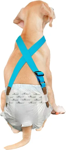Vista 9 de Paw Inspired Tirantes de pañales para perros con cierres de velcro Tirantes elásticos ajustables para pañales desechables y lavables para mujeres
