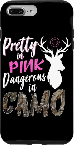 Vista 12 de Funny Pink Camo Hunting Graphic Women Deer Buck Hunters Case for iPhone 17