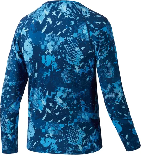 Vista 2 de BASSDASH Camiseta de pesca de manga larga para jóvenes UPF50+ camuflaje con protección UV de secado rápido