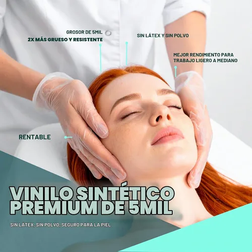 Vista 2 de London Labs Synthetic Vinyl Exam Gloves
