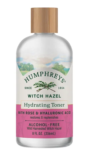 Vista 12 de Humphreys Nourish Witch Hazel + tóner sin alcohol de aloe, transparente, 8 onzas (paquete de 1) Hamamelis cosechado silvestre con aloe y vitamina