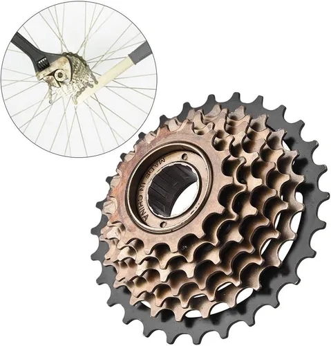 Vista 3 de Tbest Cassette,Tornillo de casete de rueda libre encendido,Conjunto de rueda eléctrica de bicicleta, rueda dentada de casete de rueda dentada de 7