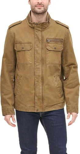 Vista 3 de Levis Chaqueta militar de algodón lavado grande y alto para hombre