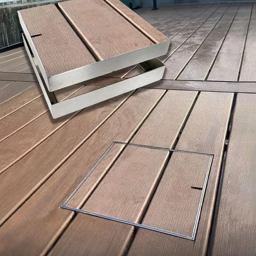 Vista 8 de HIDE Cubierta de acceso de lujo para piscina (cubierta de 10 pulgadas - profundidad de incrustación de 1.6 pulgadas)