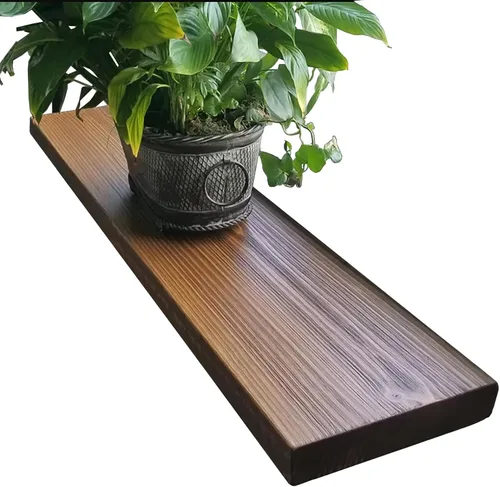 Vista 44 de joelsantiques Estantes flotantes de madera de 24 pulgadas para pared, 24 x Beige