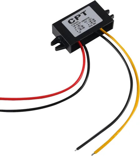 Vista 5 de DIANN Módulo convertidor de 12V a 5V 3A 15W Buck - Regulador de CC a CC Convertidor de potencia de coche con interfaz de cable Interfaz de alambre