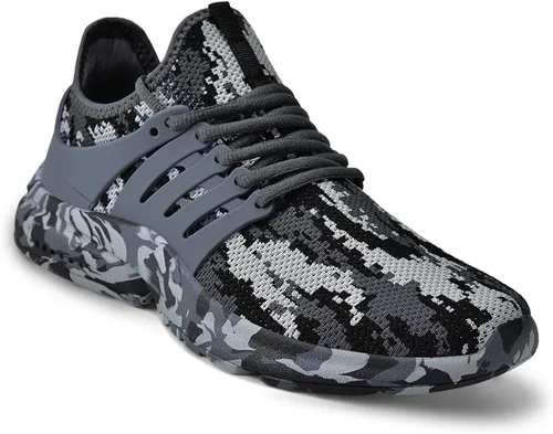 Vista 3 de tenis para hombre, antideslizantes, resistentes al deslizamiento, de punto.