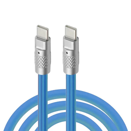 Vista 11 de cablecc Tipo A USB-A a USB-C Silicona Líquida Ultra Suave 120W Power USB2.0 Datos Cable Naranja Carga Rápida para Computadora Portátil Tableta