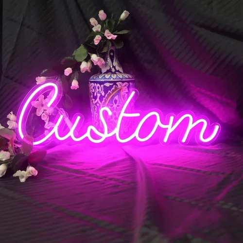 Vista 7 de Letrero de neón personalizado con nombre LED personalizable para decoración de pared, letrero de nombre personalizado para dormitorio, boda, fiesta