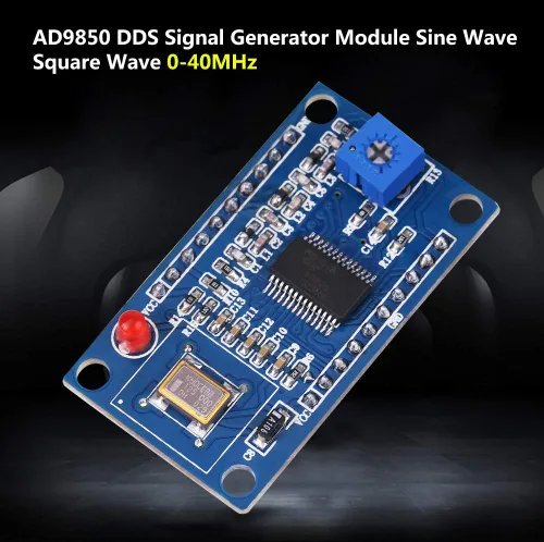 Vista 6 de Generador, módulo generador DDS AD9850, 2 ondas sinusoidales y 2 onda cuadrada, 0-40MHz