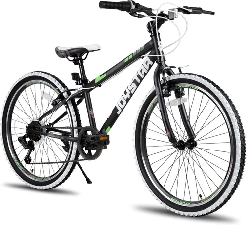 Vista 19 de JOYSTAR Lubbock 20 24 Inch Kids Bike for Boys & Girls Ages 7-12 Years Hardtail Mountain Bike for Kids with 1-Speed/7-Speed Drivetrain, White Wall