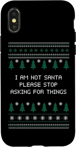 Vista 4 de iPhone 15 I Am Not Santa Stop Asking Things Christmas Parents Xmas Case