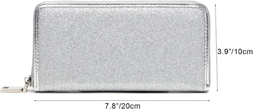 Vista 6 de Lam Gallery Cartera brillante con purpurina para fiestas de boda