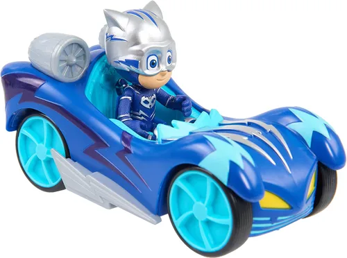 Vista 4 de PJ Masks Turbo Blast Vehicles - Figura de búho, Catboy, Azul