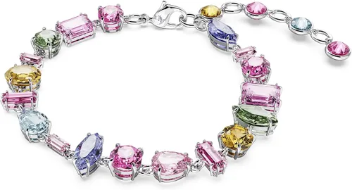 Vista 2 de SWAROVSKI Pulsera Gema, cortes mixtos, multicolor, acabado rodio, Latón, Sin gemas.