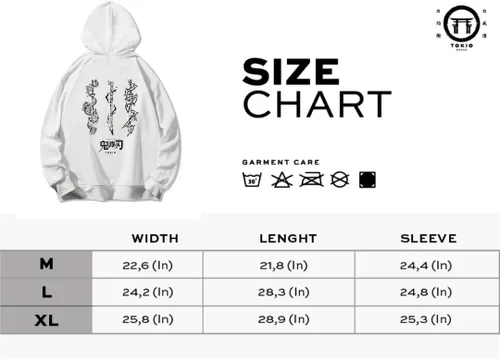 Vista 6 de Tokiobrand Sudadera con capucha de anime Kimetsu No Yaiba con capucha de Demon Slayer Anime Sudadera con capucha Ropa