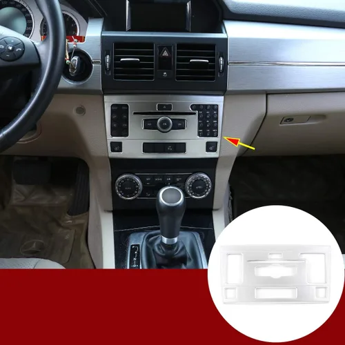 Vista 7 de YIWANG - Pomo de plástico ABS para coche para Mercedes Benz GLK Clase X204 2010-2012, Fibra de carbono