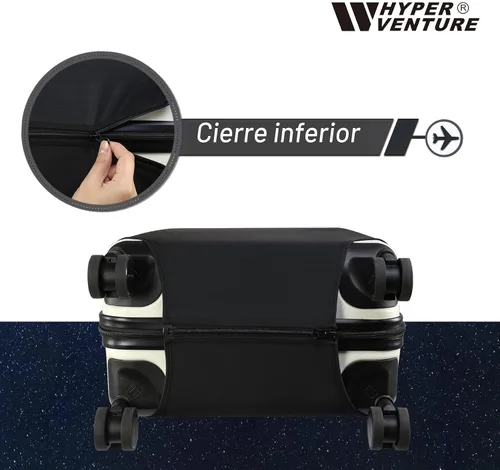 Vista 3 de HYPER VENTURE Funda protectora para equipaje de viaje de 31 a 32 pulgadas Negro
