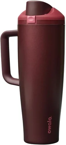 Vista 12 de Owala FreeSip - Botella de agua de acero inoxidable, 30 onzas, pastel de comida de ángel Angel Food Cake