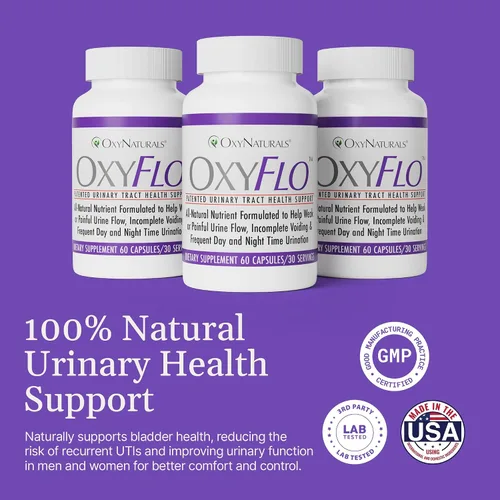 Vista 4 de OxyFlo - Píldoras de control de la vejiga para mujeres y hombres, reducen la vejiga hiperactiva y las fugas, apoyan el tracto urinario (ITU)