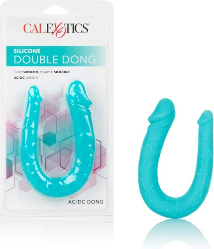 Vista 6 de CalExotics Silicona doble Dong AC/DC Dong - Rosa